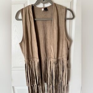SUEDE FRINGE VEST